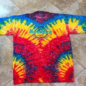 - - Tie dye Hard Rock Cafe T shirt